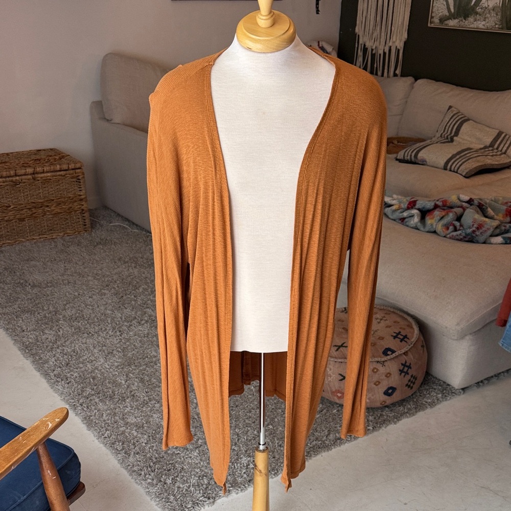 a new day Terracotta Open Front Cardigan